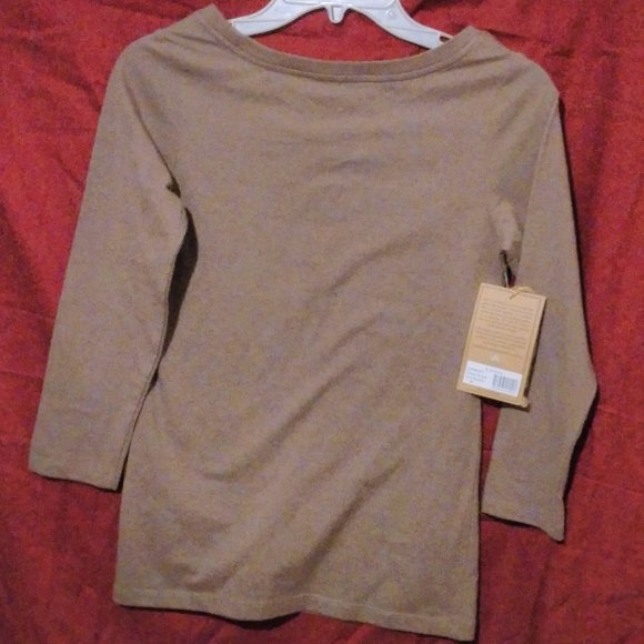Earth Co. b.Organic WOMEN Shirt LONG Sleeve Made in *Switzerland Size M NWT - Picture 4 of 7